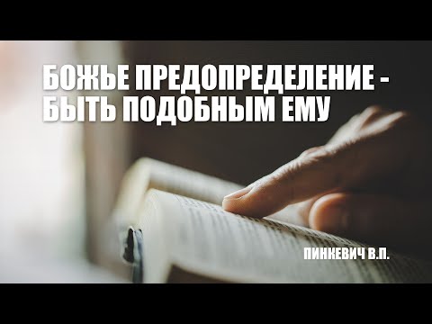 Видео: Божье предопределение - быть подобным ему || Пинкевич В.П.