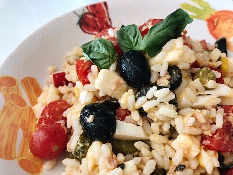 Видео: ЛЕТНИЙ САЛАТ ИЗ РИСА И СВЕЖИХ ОВОЩЕЙ