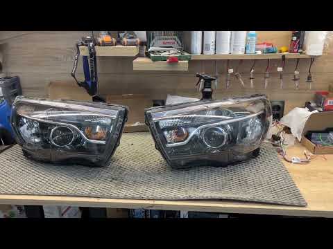 Видео: LADA Vesta установка светодиодных линз MTF Cyberlight 2.0