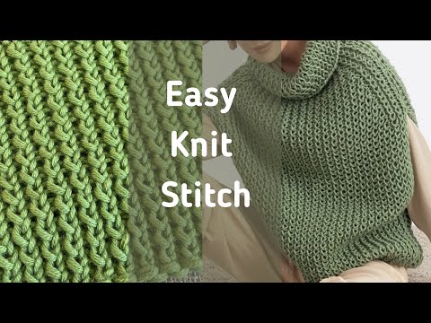 Видео: ❤️Всего 2 ряда! Красивый узор для вязания жилета/шапки/кардигана/Beautiful and easy knit stitch