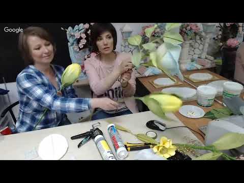 Видео: Мастер-класс "Молды для ростовых цветов". Мастер Наталья Дроздова, Марина Леглер.