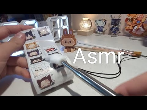 Видео: Asmr. Кисточки. Лабубу. Наушники с микрофоном