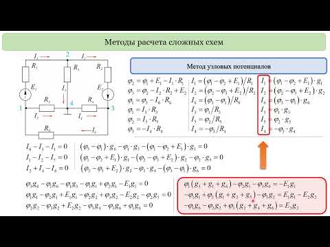 Видео: РГУПС. (ТОЭ) 5 Постоянный ток. Метод узловых потенциалов. Метод двух узлов.