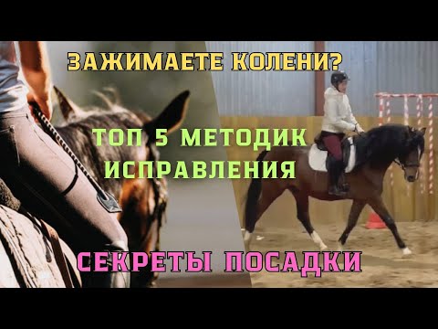 Видео: УЛУЧШЕНИЕ посадки ВСАДНИКА: как ПЕРЕСТАТЬ ЗАЖИМАТЬ колени в седле