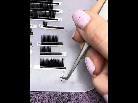 Видео: Нарощування вій. Формування пучків в Л вигині-3 способи