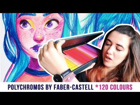 Видео: Цветните моливи Polychromos на Faber-Castell | Art Test | GloryArt