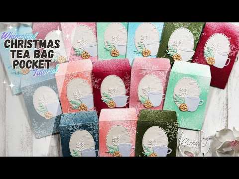 Видео: Мастер-класс по изготовлению причудливого рождественского карманного чайного пакетика