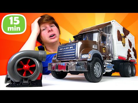 Видео: Видео про машинки для мальчиков — РЕМОНТ ФУРГОНА ОТ РЖАВЧИНЫ. Ой, сломалось!