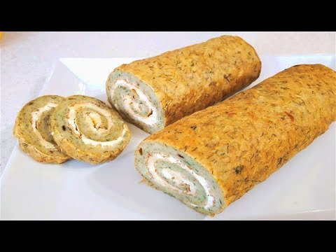 Видео: Вкуснейший кабачковый рулет с сыром-НА СКОРУЮ РУКУ!