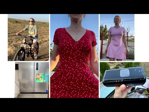 Видео: Катаемся на велике 😂/ Новый холодильник/  Покупки с WB для велика 🚴‍♀️