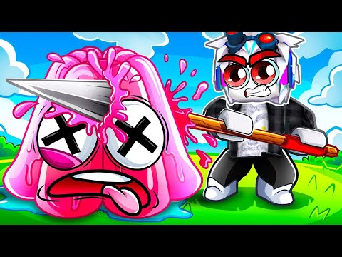 Видео: ОГРОМНЫМ КОПЬЕМ УНИЧТОЖАЮ САМЫЕ БОЛЬШИЕ ЖЕЛЕ В РОБЛОКСЕ! ROBLOX Jelly Attack Simulator