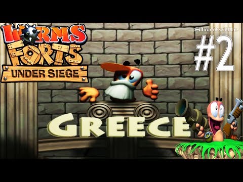 Видео: Worms Forts: Under Siege Прохождение #2: Греция