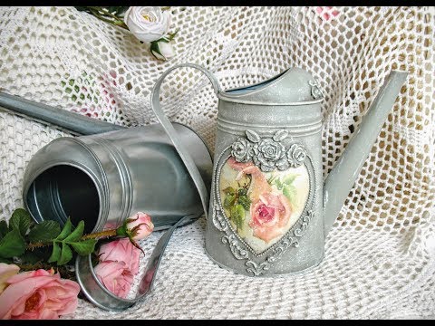 Видео: Новая жизнь лейки Икеа мастер-класс, эффект сухой кисти