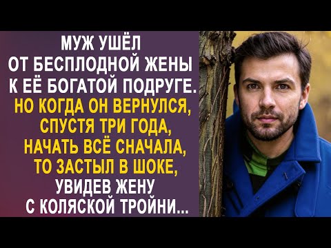 Видео: Муж ушёл от бесплодной жены к её богатой подруге. Но когда он вернулся к жене, то замер, увидев...