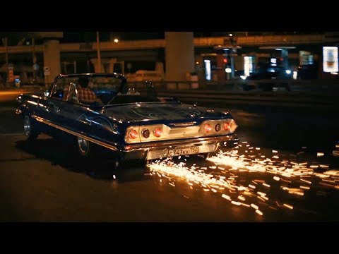 Видео: Лоурайдер в Москве? Chevrolet Impala SS 1963 #OlaDeBlue