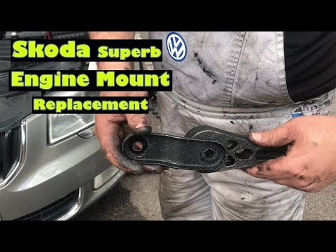Видео: Замена опоры двигателя Skoda Superb — шум и вибрация