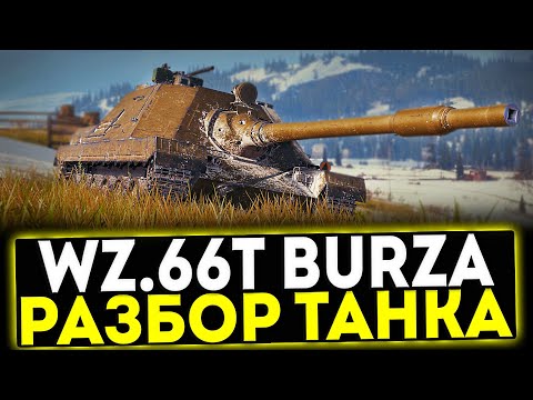 Видео: ✅ WZ.66T Burza - ОБЗОР ТАНКА! НОВАЯ ПРЕМ ПТ-САУ ПОЛЬШИ! МИР ТАНКОВ