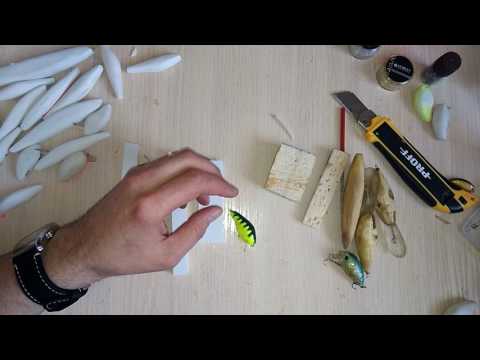 Видео: Из чего делать воблер? вспененный пвх бальса или пенопласт?