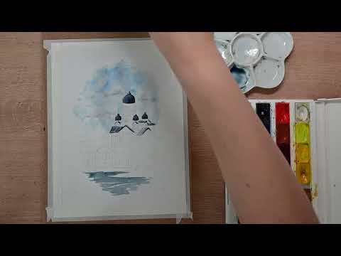 Видео: ГОРОДСКОЙ ПЕЙЗАЖ - ВИД НА ХЕЛЬСИНКИ -АКВАРЕЛЬ И ЛИНЕРЫ- NO-VOICE SPEEDPAINT- АКВАРЕЛЬ ДЛЯ НАЧИНАЮЩИХ