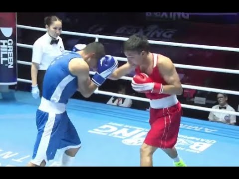 Видео: Казах зарубился с лучшим боксером Узбекистана на чемпионате Азии