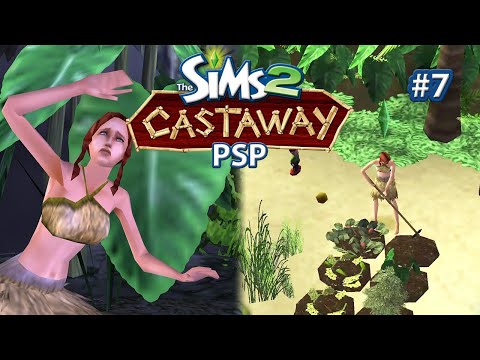 Видео: Sims castaway PSP | Землетрясение и огород | Прохождение №7