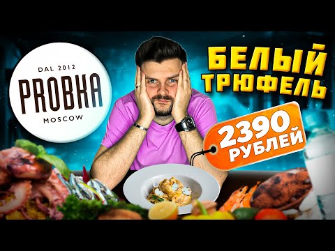 Видео: ДОРОГУЩИЙ осьминог за 2880 рублей / БЕЛЫЙ трюфель: 1 ГРАММ за 700 рублей / Обзор ресторана Probka