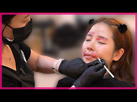 Видео: ASMR | Корейская депиляция воском | Брови, линия роста волос, лоб, губной желобок, бакенбарды