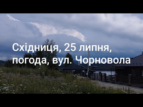 Видео: Східниця, 25 липня Іду до лісу...Погода.
