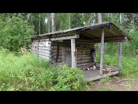 Видео: Путешествие на Ямозеро Ч12. Лесная изба - охотничье зимовье. Сплав по реке Мезень. Северные деревни