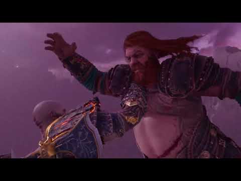 Видео: God of War Ragnarok - Кратос против Тора. Финальный бой