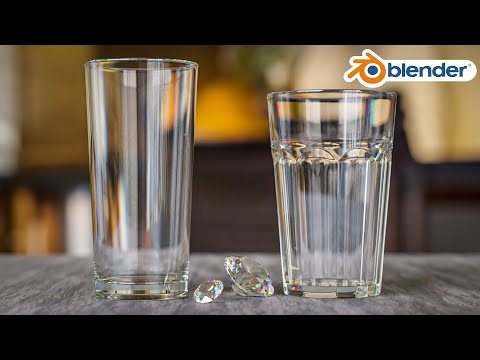 Видео: Как создать реалистичное стекло с помощью дисперсии в Blender / Урок по созданию стекла в Blender