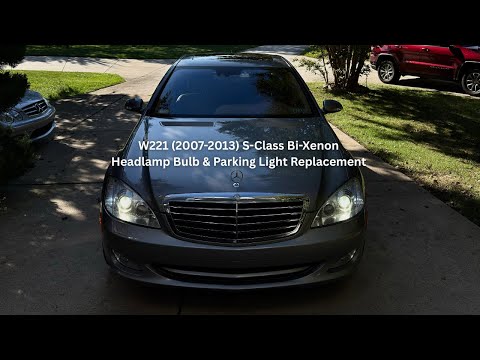 Видео: Замена биксеноновых ламп в фарах Mercedes-Benz S-класса (W221) (2007-2013)