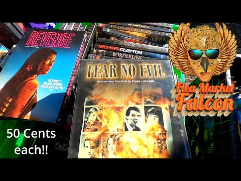 Видео: Найдите на блошином рынке отличную подборку редких DVD-дисков — а также VHS-кассеты, видеоигры и ...