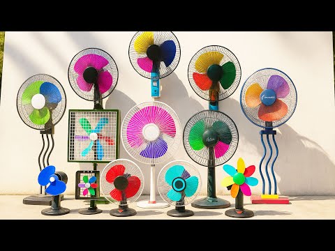 Видео: Коллекция очень редких самодельных шатающихся вентиляторов различных моделей.