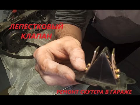 Видео: Лепестковый клапан скутера