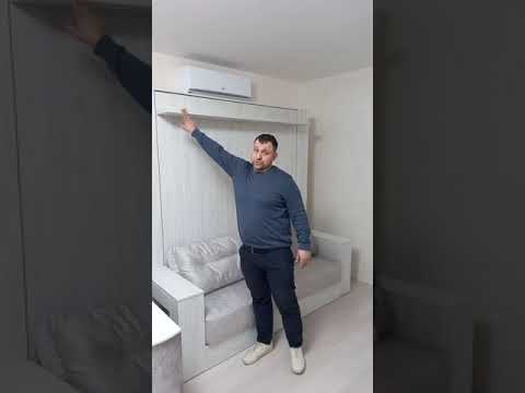 Видео: Кровать трансформер. Шкаф-кровать-диван
