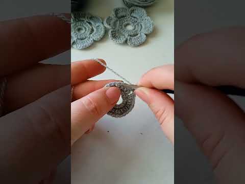 Видео: Элемент для ирландского кружева "Цветок"