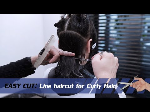 Видео: EASY CUT: Стрижка Линией для Вьющихся Волос