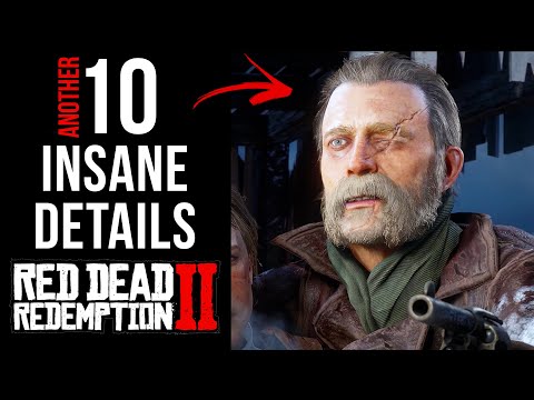 Видео: Еще 10 БЕЗУМНЫХ деталей в Red Dead Redemption 2 (часть 12)
