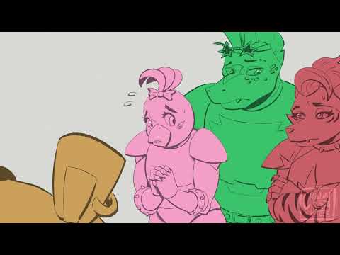 Видео: Анимация,мем от автора комикса фнаф"Потерянные души"