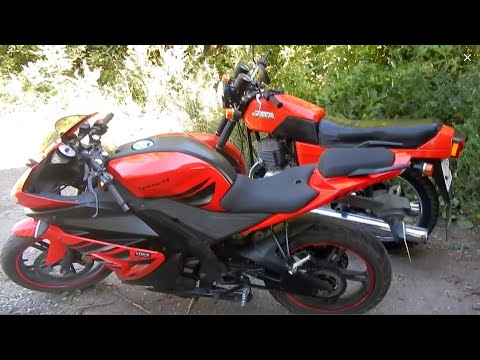 Видео: Мото тест на скорость Viper R1 и Ява 638!
