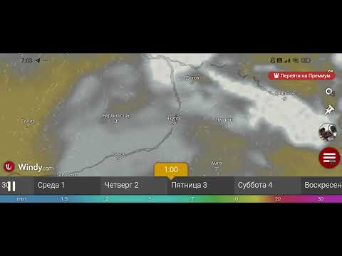Видео: Прогноз погоды windy.com 30 сентября -5 октября 2025 г