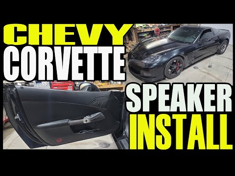 Видео: Установка передних динамиков C6 CORVETTE с помощью BOSE — снятие панели передней двери