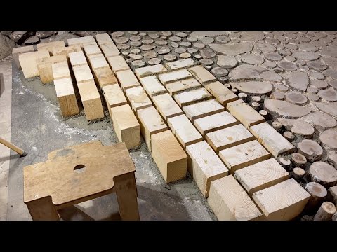 Видео: Как делать пол из дров. Рецепт раствора для глиночурки - Cordwood