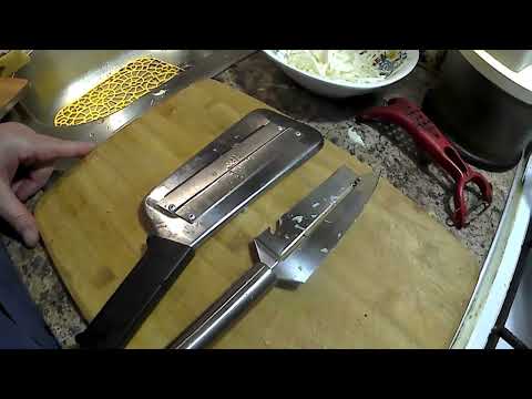 Видео: Ножи для шинковки.С одним или с двумя лезвиями?Что лучше?