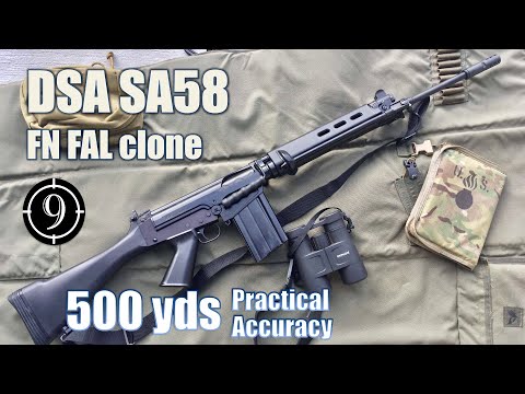 Видео: DSA SA58 (FN FAL) до 500 ярдов: практическая точность