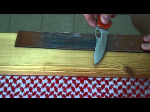 Видео: 10$ на заточку ножа: Правка на ремне (часть 3)