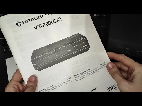 Видео: Уникальная видео дека из 1989 года Hitachi VT-P60 (GK) | Видеоплеер с функцией записи