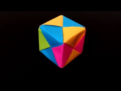 Видео: Кубик из бумаги. Как сделать многогранник оригами