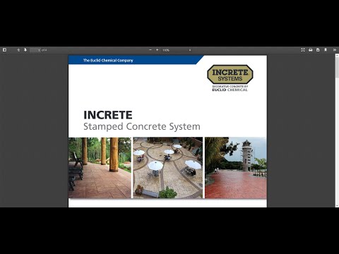Видео: Штампованный бетон. Видеозапись процесса выполнения работ.